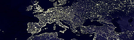 Europa de noche