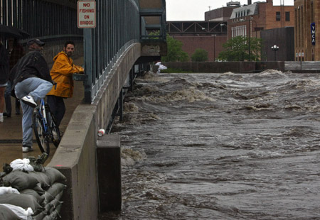 Inundaciones en Iowa, Estados Unidos