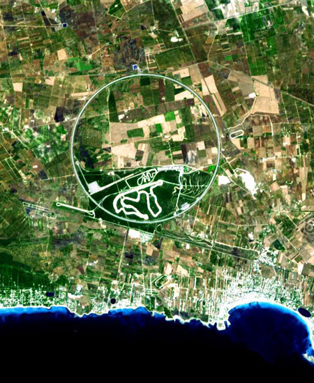 Anillo de Nardó - Imagen del satélite Terra de la NASA
