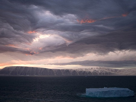 Apocalí­ptico ocaso en Groenlandia