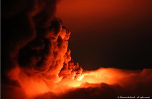 Columna ceniza Etna