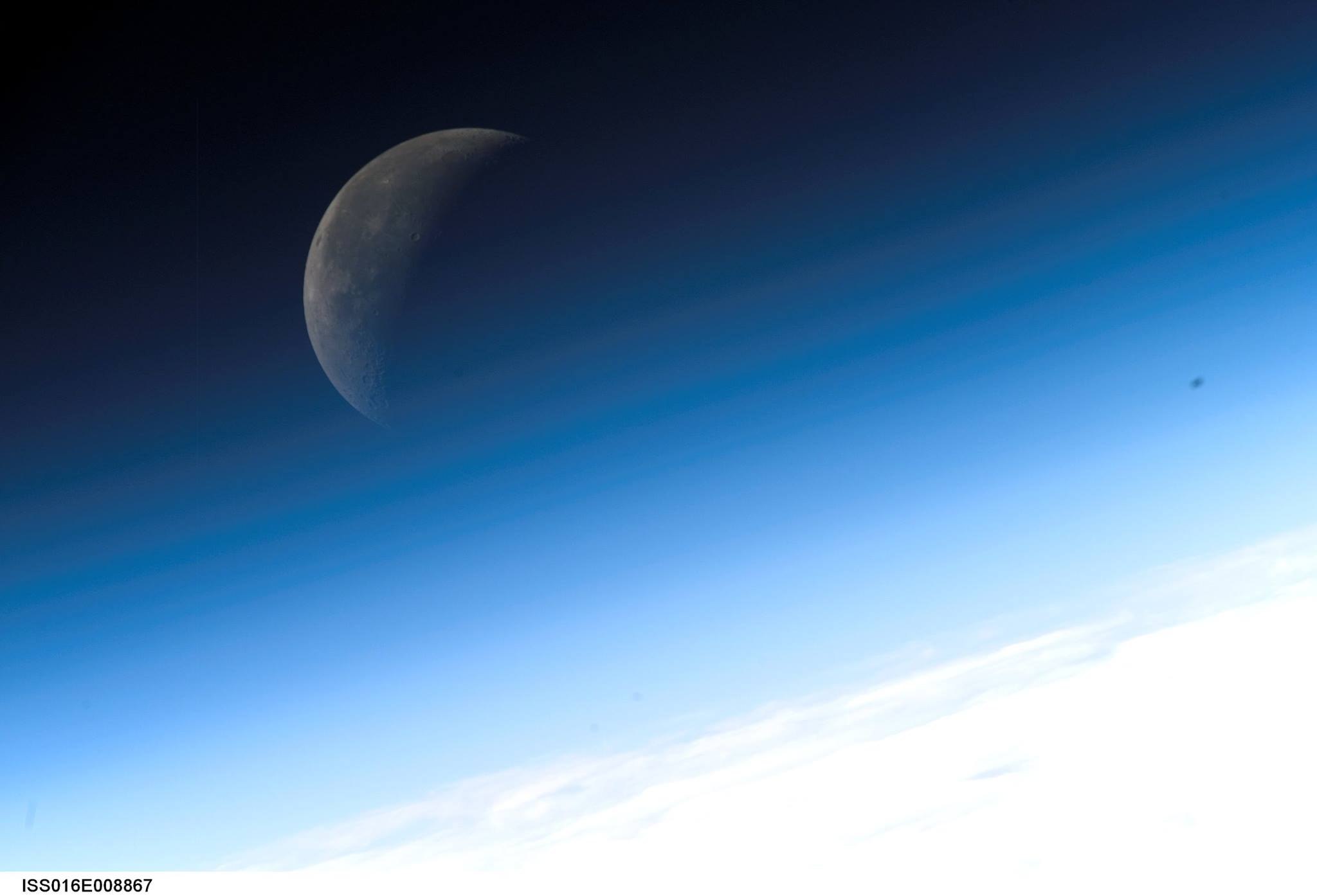 Luna desde el espacio