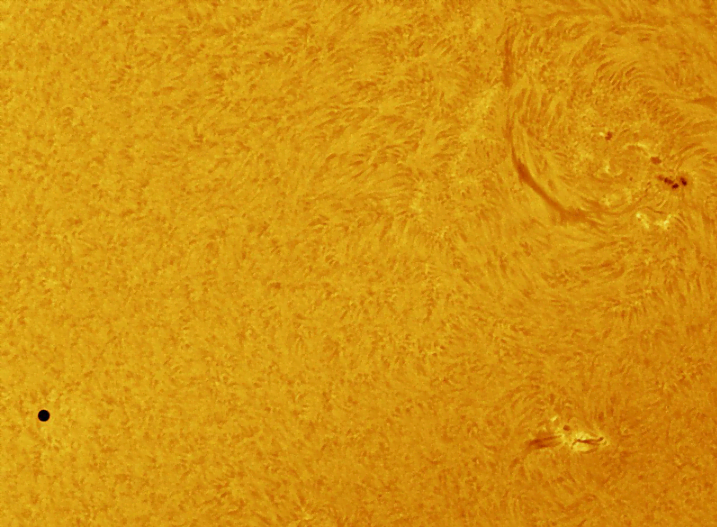 Mercurio frente al Sol 1