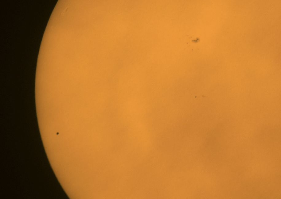 Mercurio frente al Sol 3