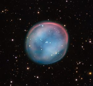 This extraordinary bubble, glowing like the ghost of a star in the haunting darkness of space, may appear supernatural and mysterious, but it is a familiar astronomical object: a planetary nebula, the remnants of a dying star. This is the best view of the little-known object ESO 378-1 yet obtained and was captured by ESO’s Very Large Telescope in northern Chile.