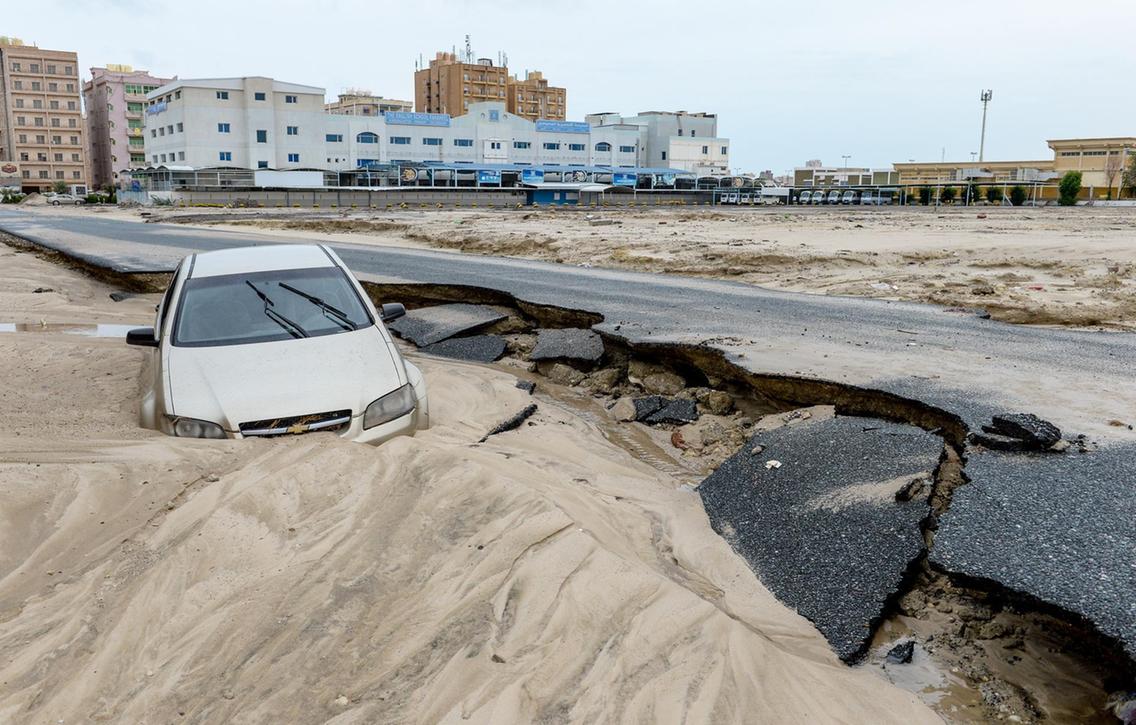 Lluvias e inundación en el desierto de Arabia Saudita  Nuestroclima