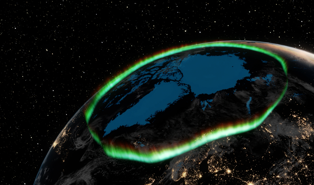 Las auroras se mueven al ritmo del campo magnético de la Tierra