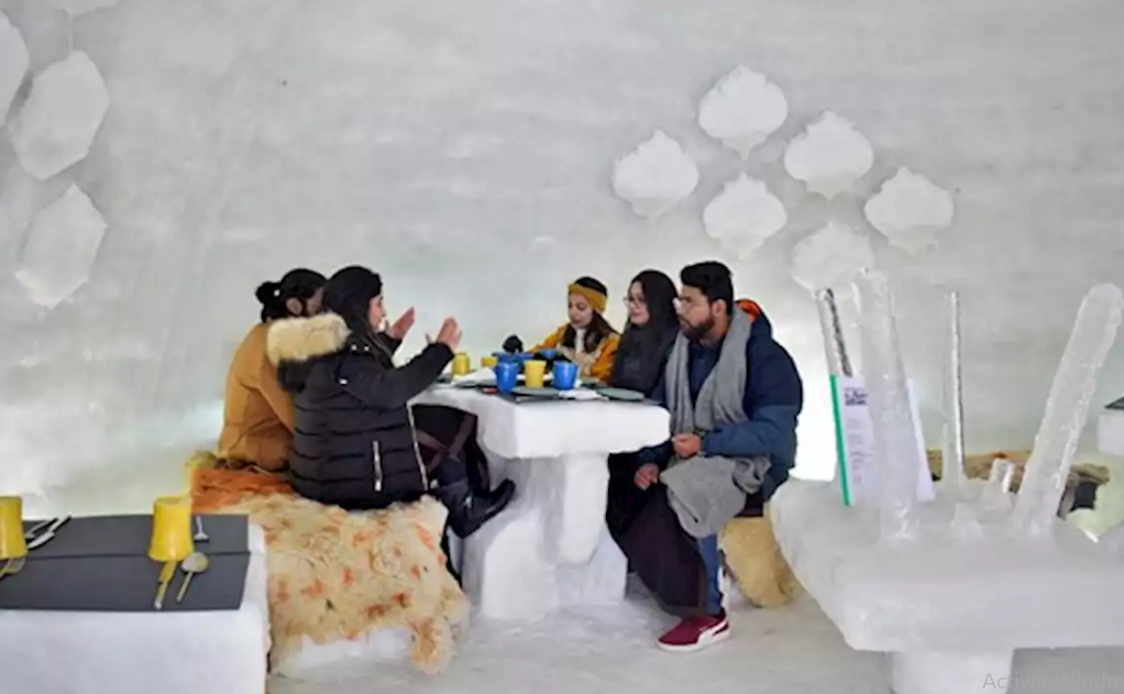 El café iglú más grande del mundo en la Cachemira india